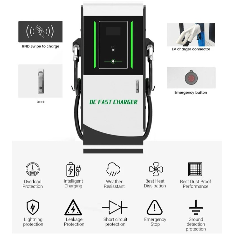 EV Charging Station DC 30kW Wa - Dc Fast Charger 30Kw Wallbox Commercial ulasan dan harga